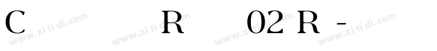 Carlsberg Roman02 Re字体转换 Carlsberg Roman02 Re字体转换